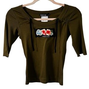 Marc Cain Embroiled Top Sz 2